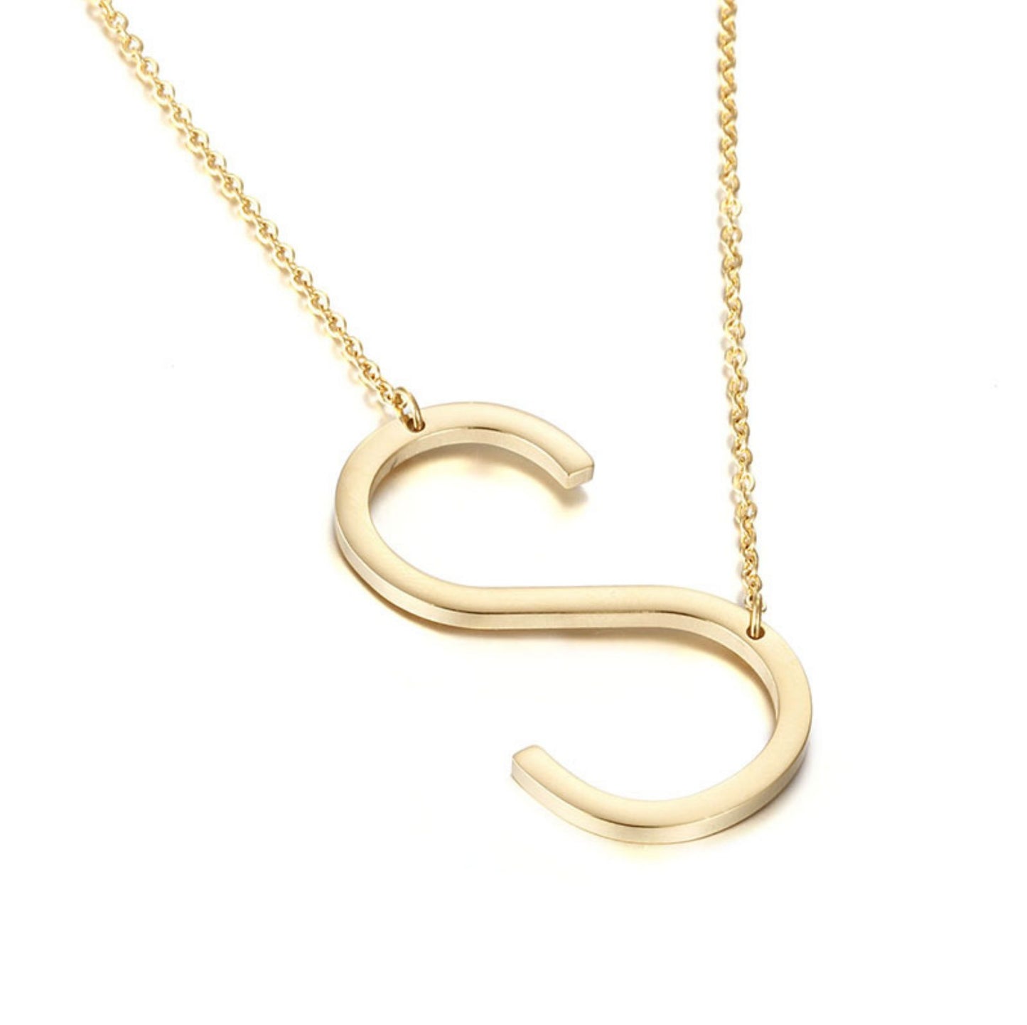 Large Initial Necklace