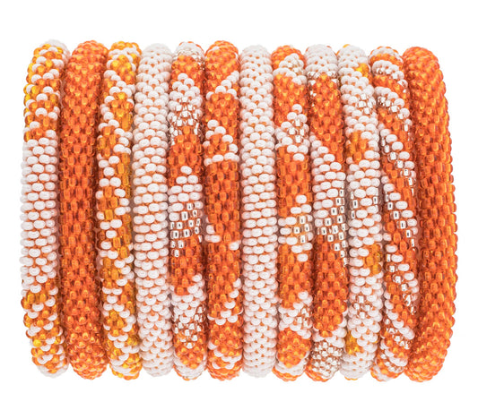 Roll-On® Bracelet Orange and White