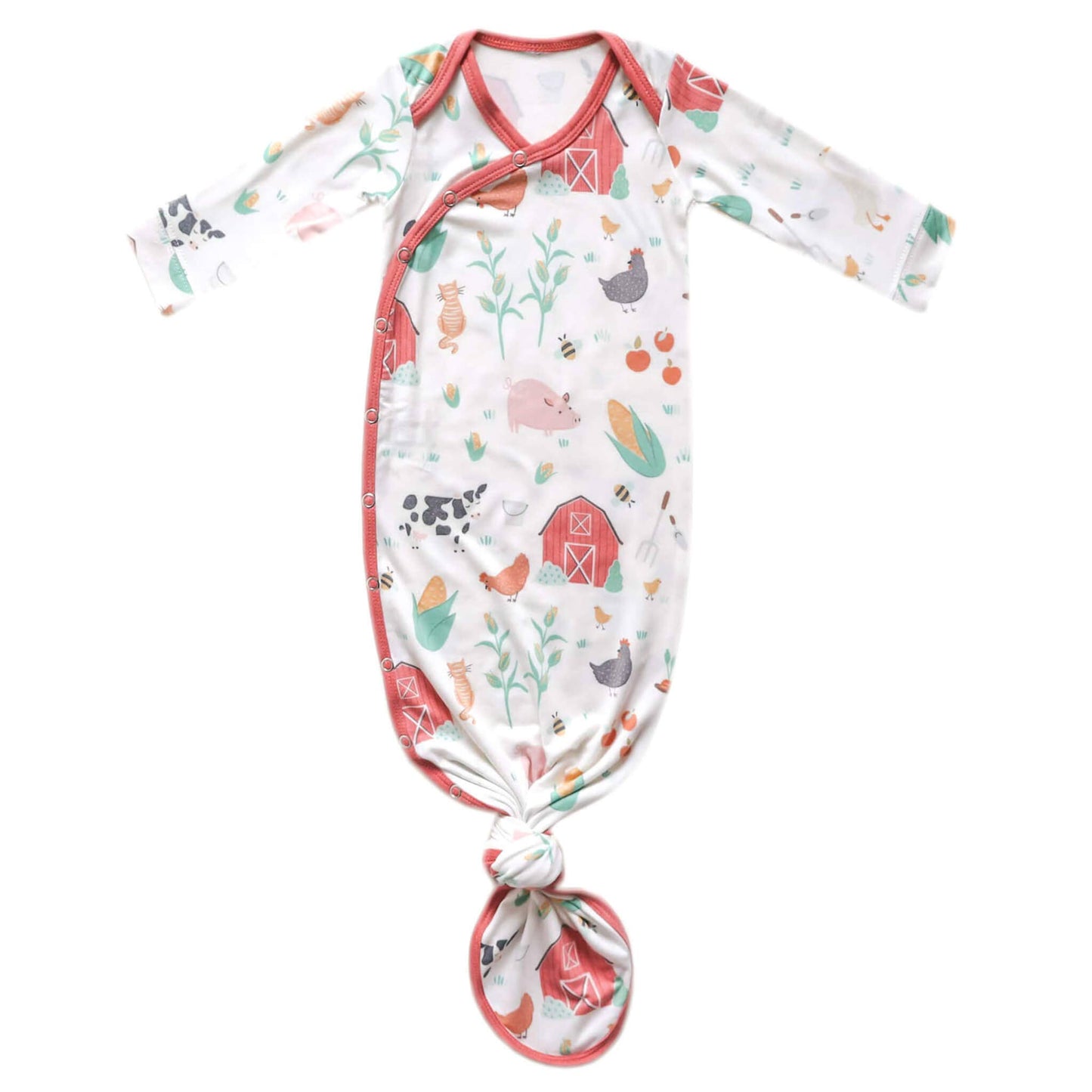 Newborn Knot Gown -Farmstead