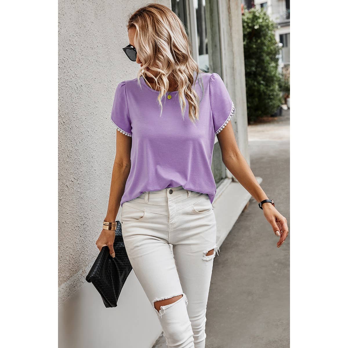 Petal Sleeve  Tee