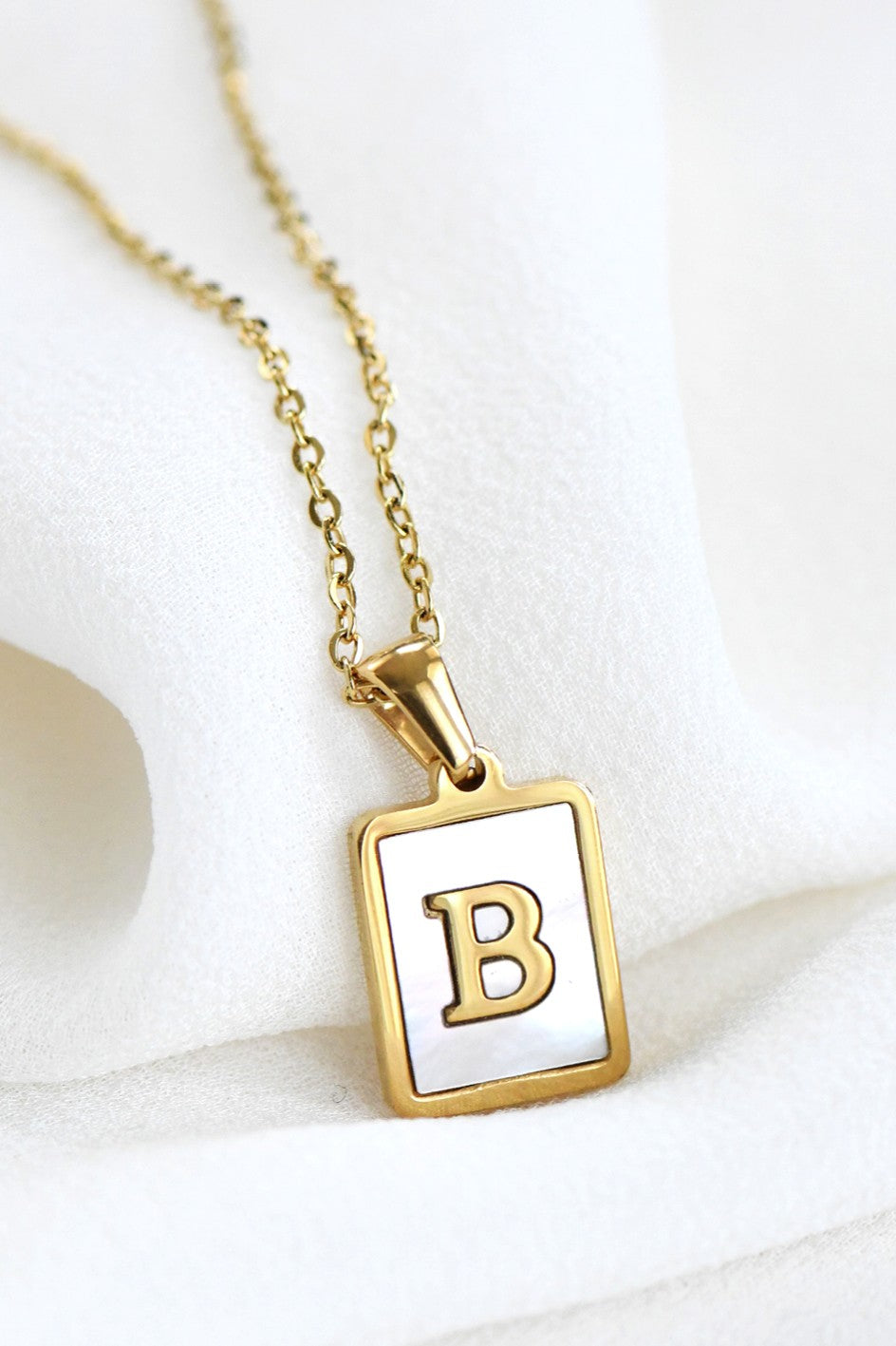 Initial Tag Necklace