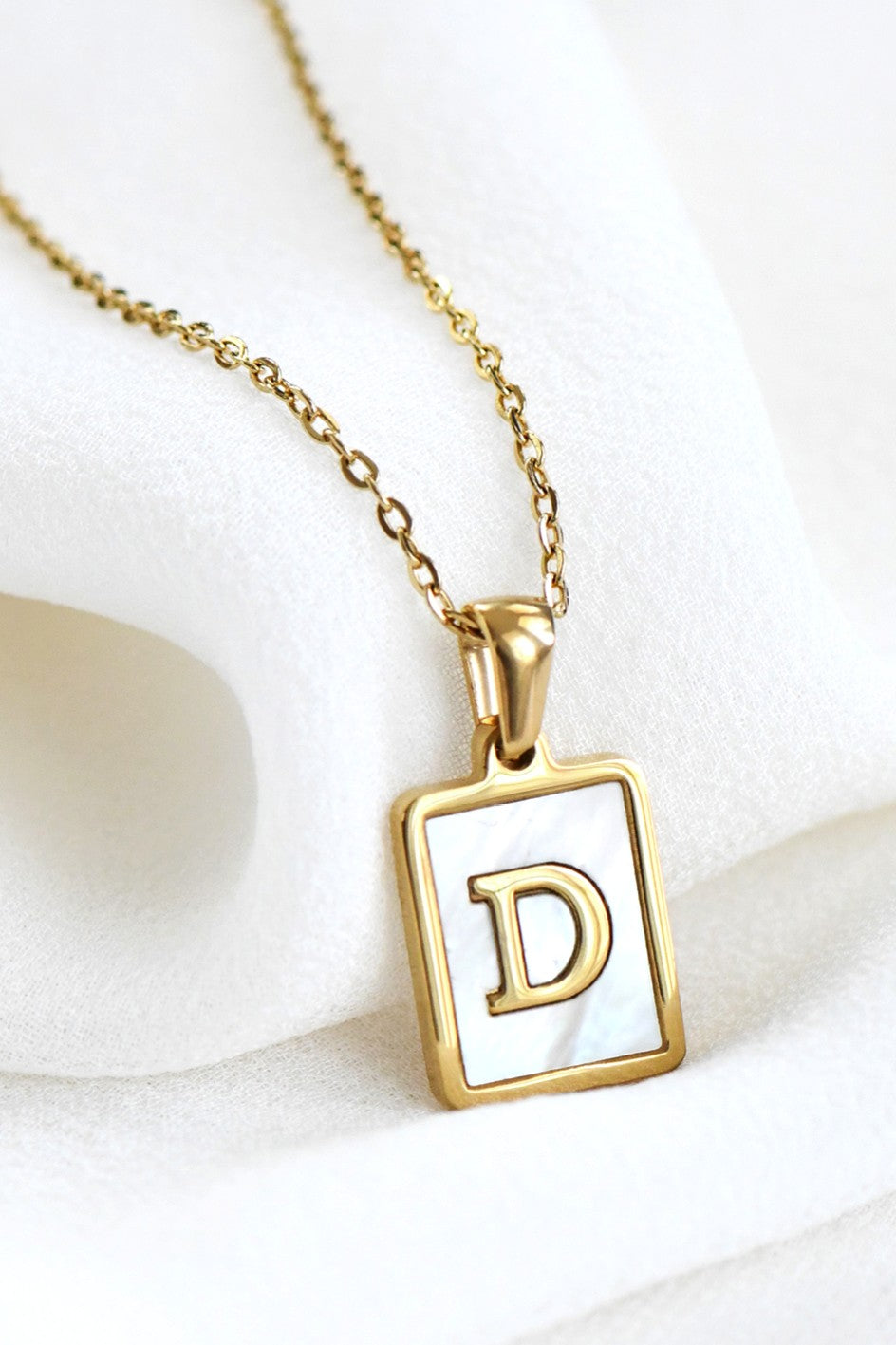 Initial Tag Necklace