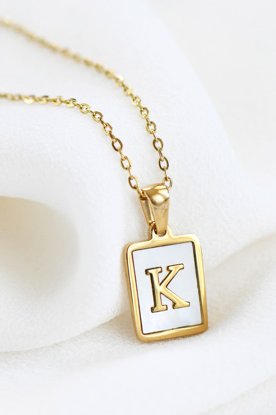 Initial Tag Necklace