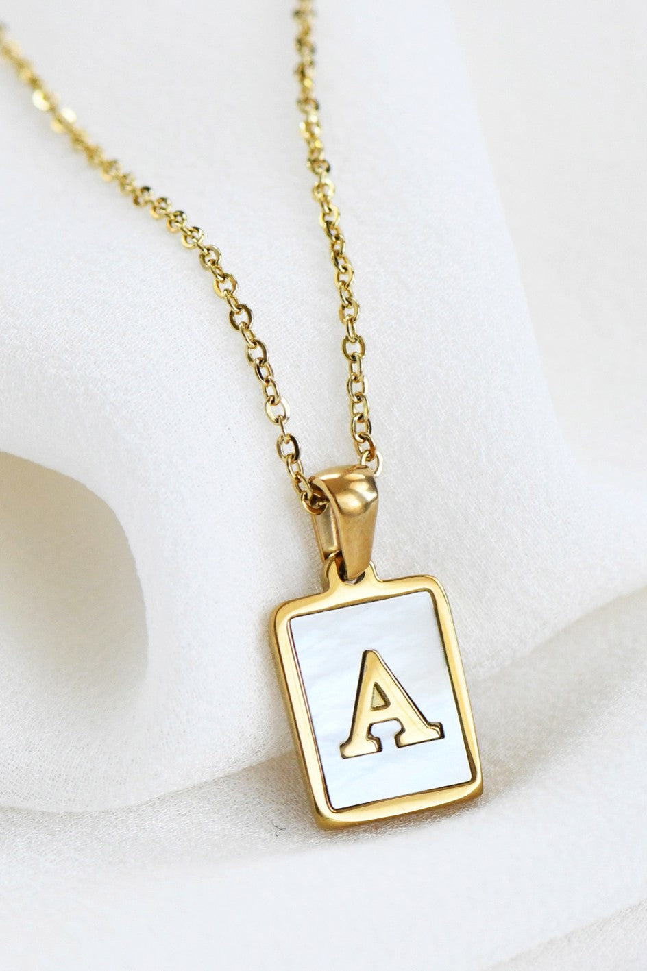 Initial Tag Necklace