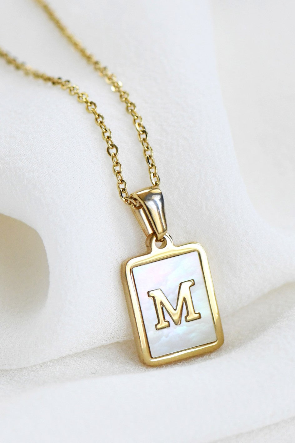 Initial Tag Necklace