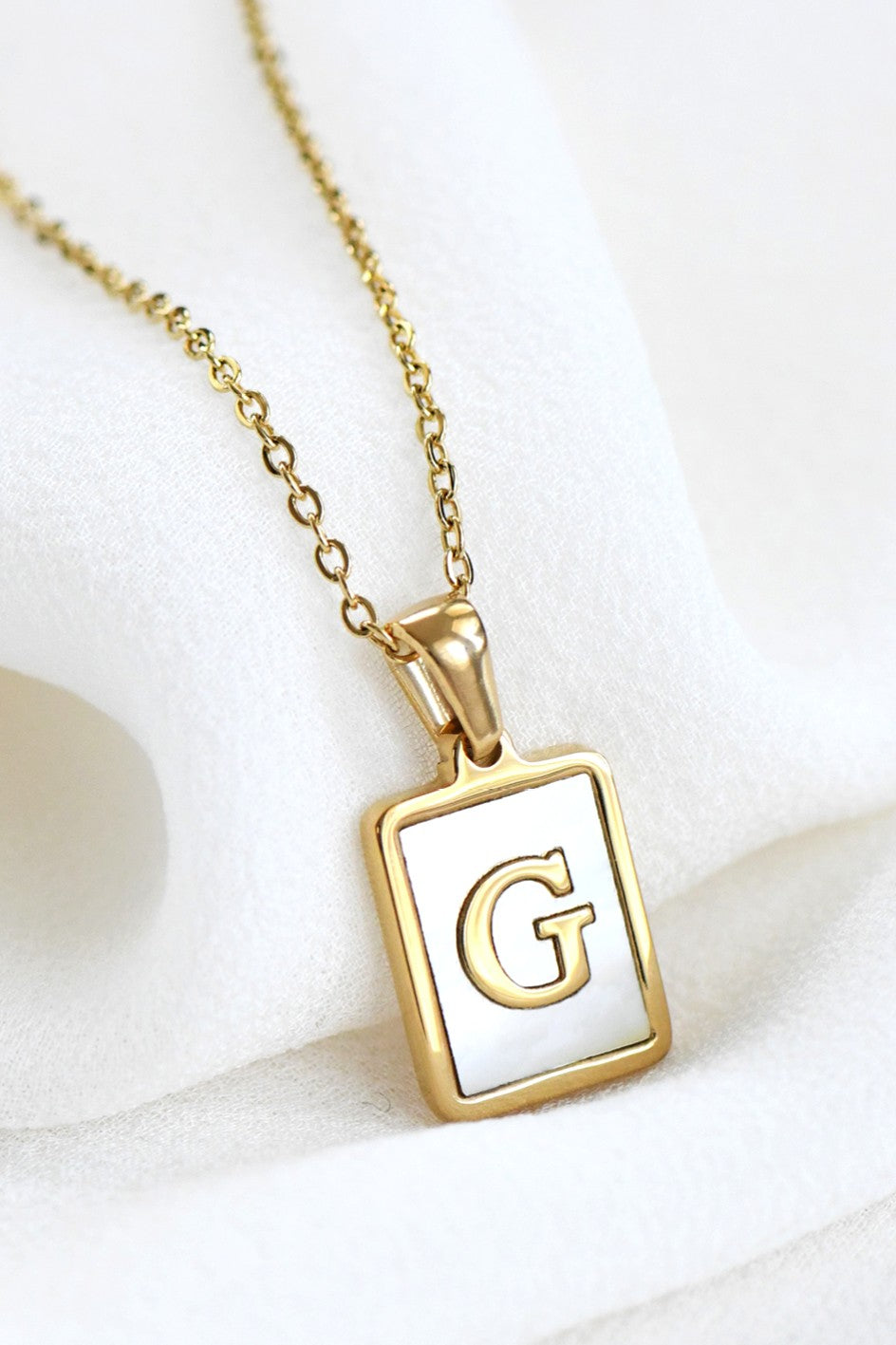 Initial Tag Necklace