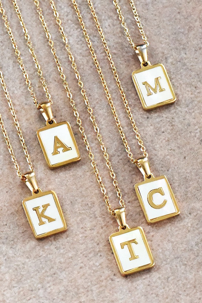 Initial Tag Necklace