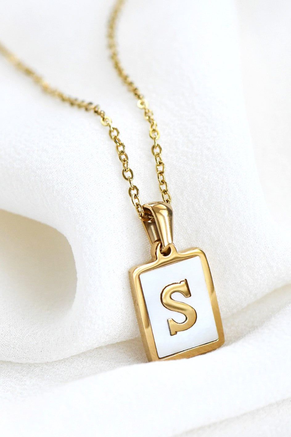 Initial Tag Necklace