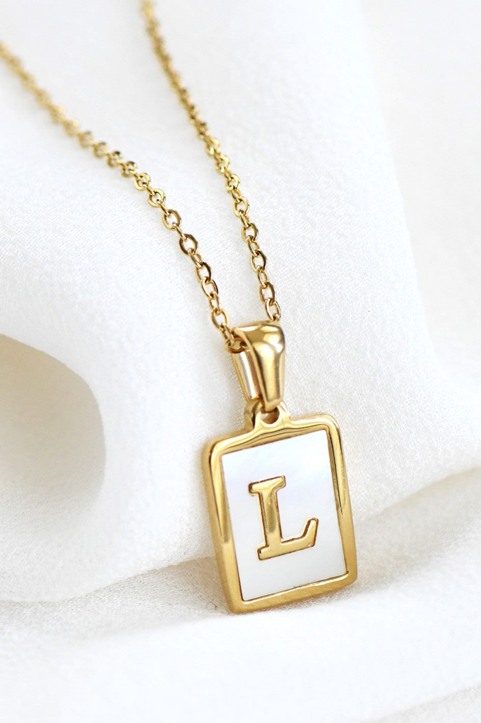 Initial Tag Necklace