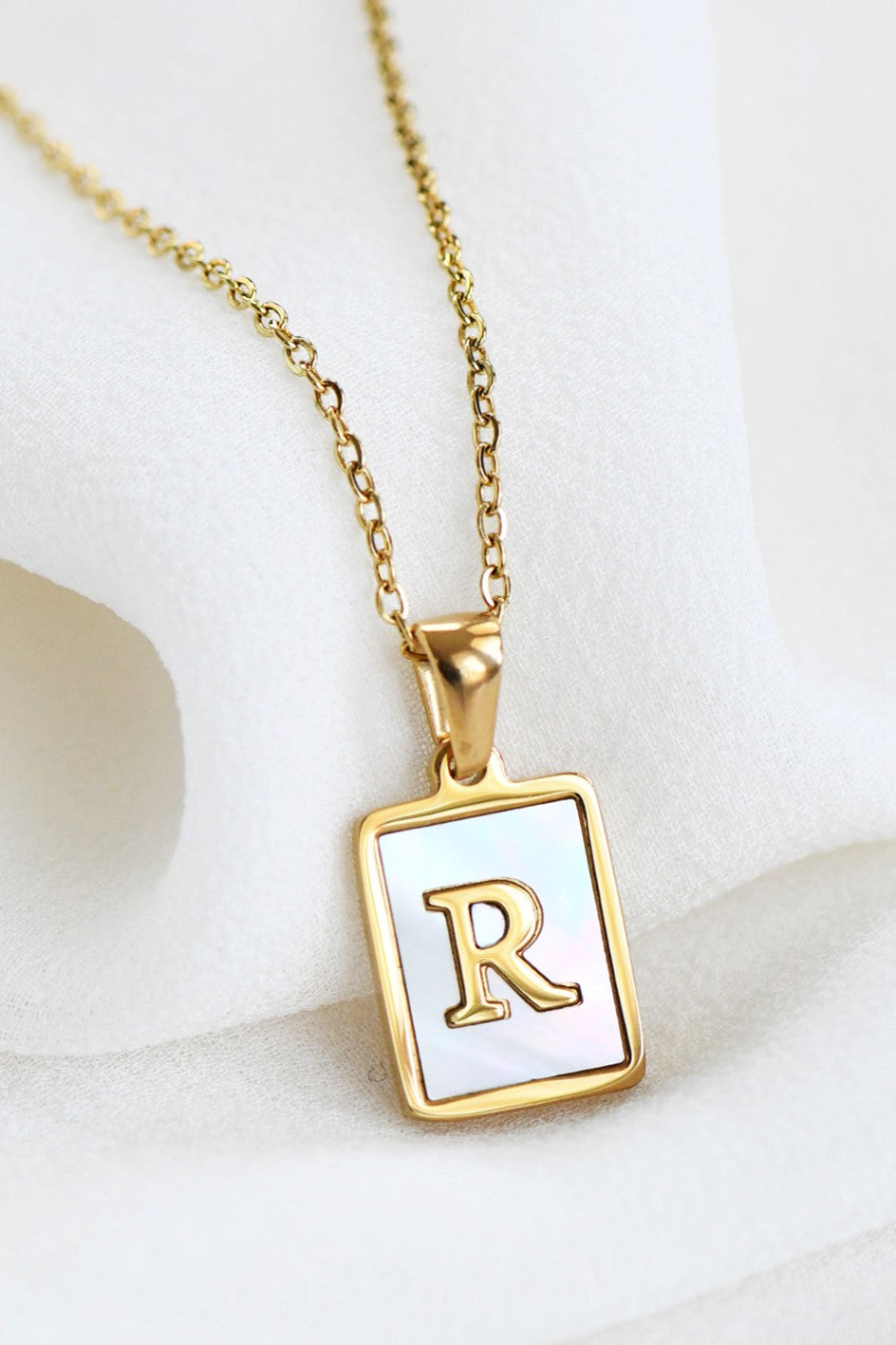 Initial Tag Necklace