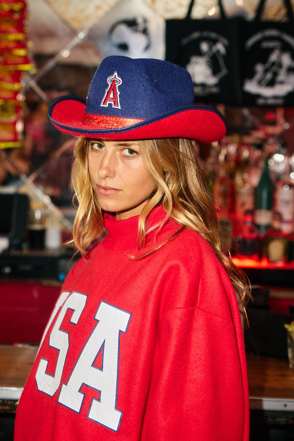 'USA /FLAG' Rvrsble Mock Sweatshirt