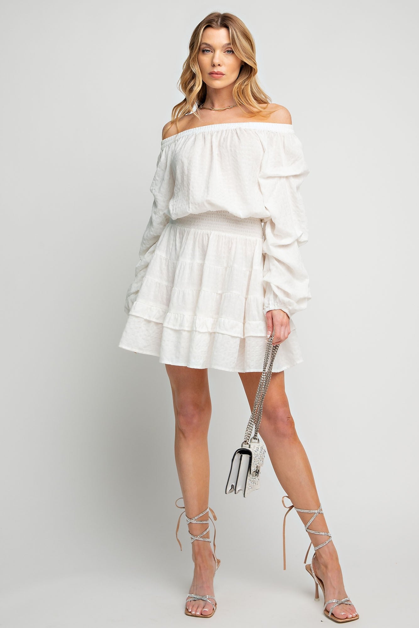 Off Shoulder Ruffle Dress