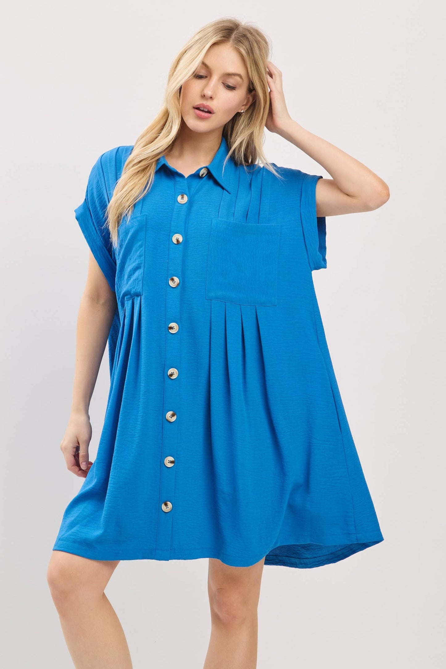 Button Front Shirt Dress