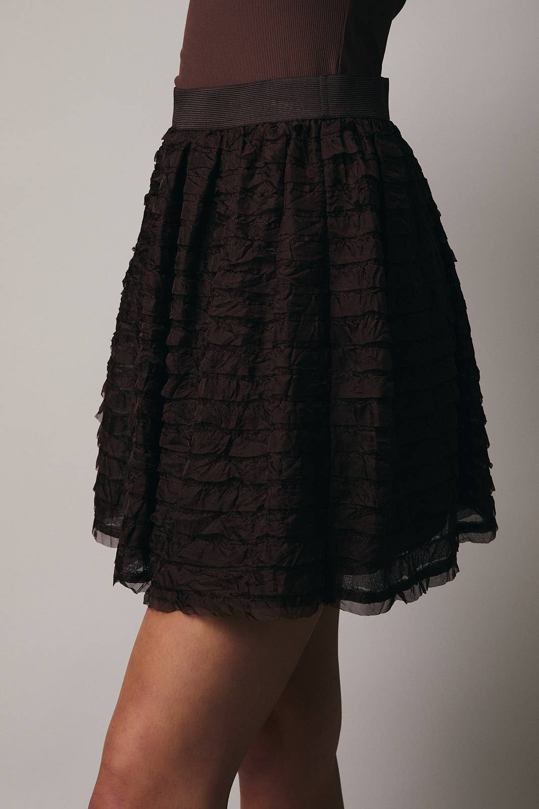 FRILL DETAIL MINI SKIRT