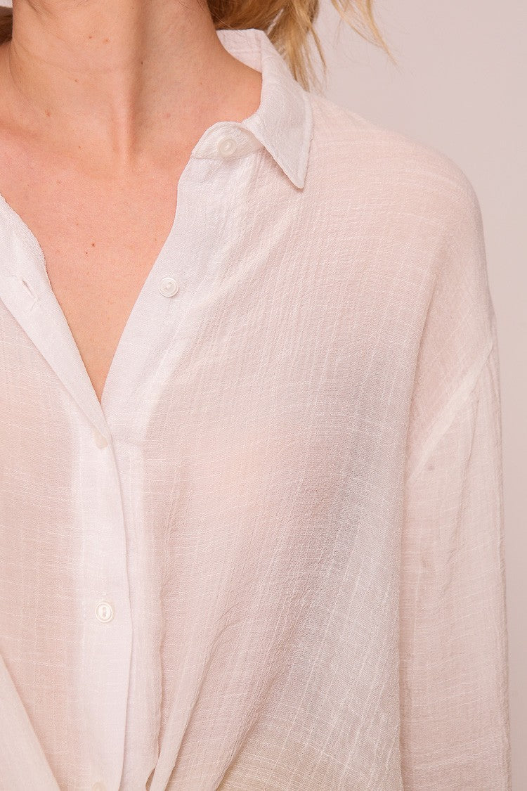 Bell Sleeve Button Down Blouse