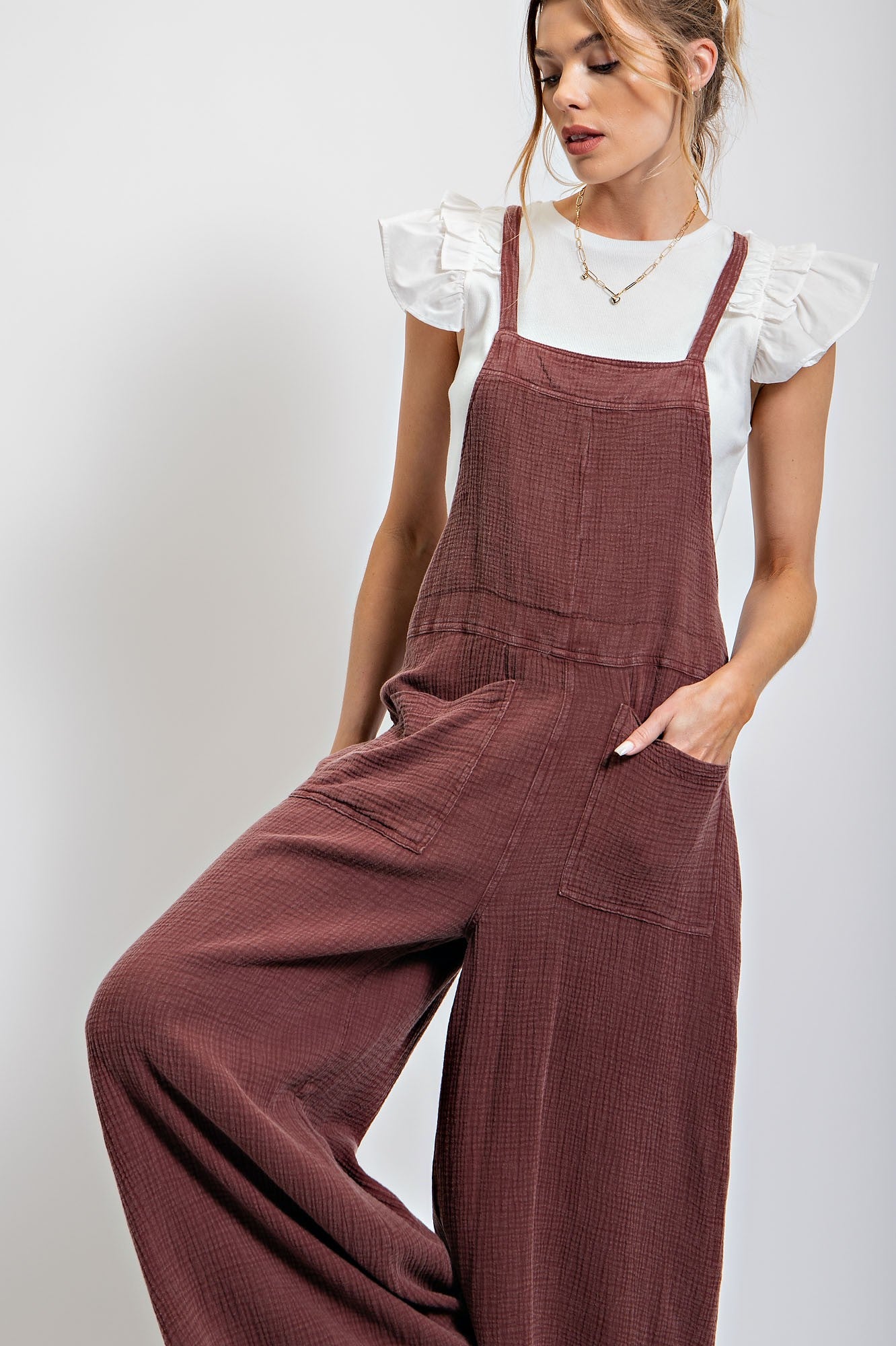 Washed Cotton Overalls