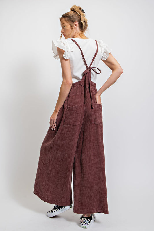 Washed Cotton Overalls