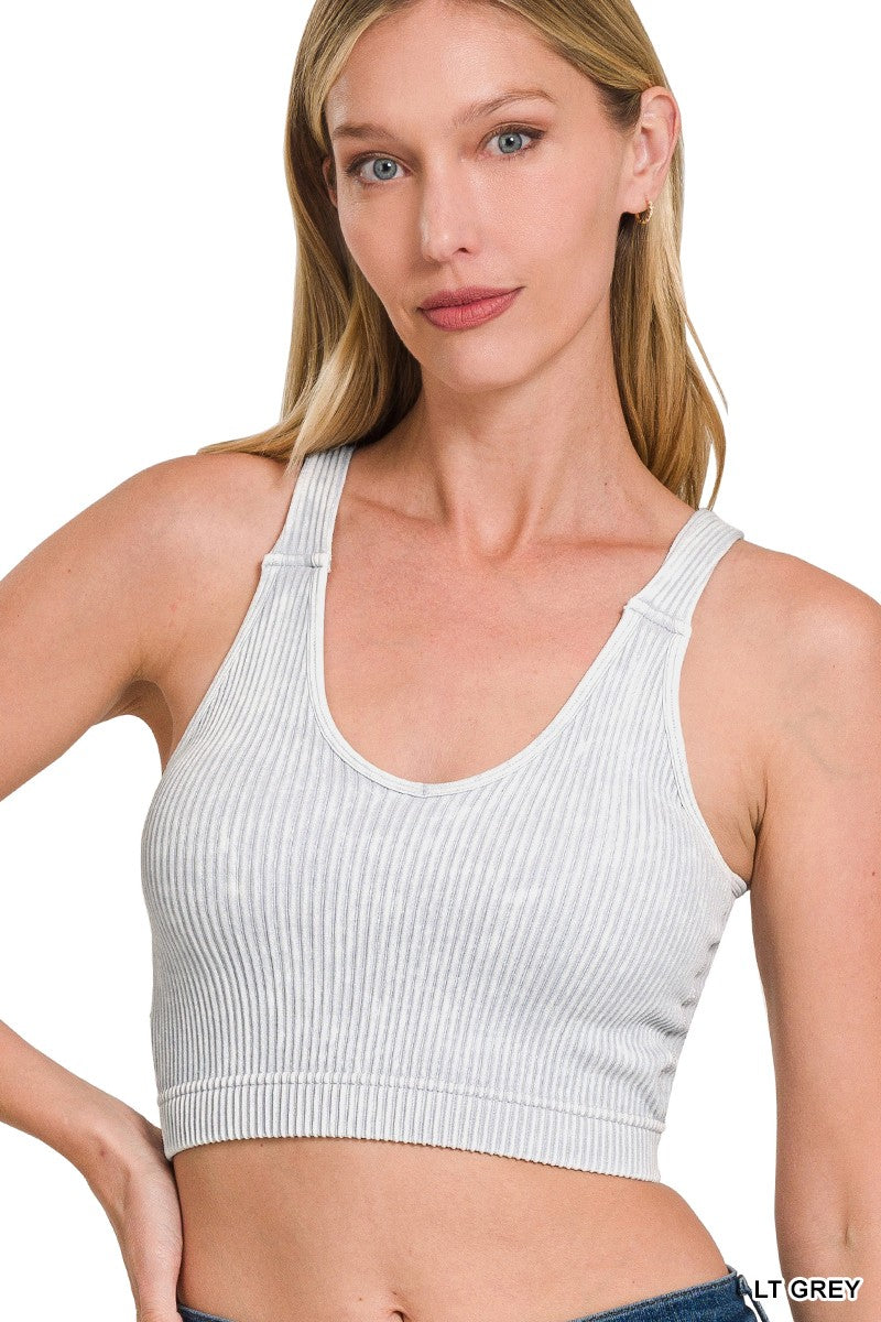 Ribbed Seamless Bra Tank