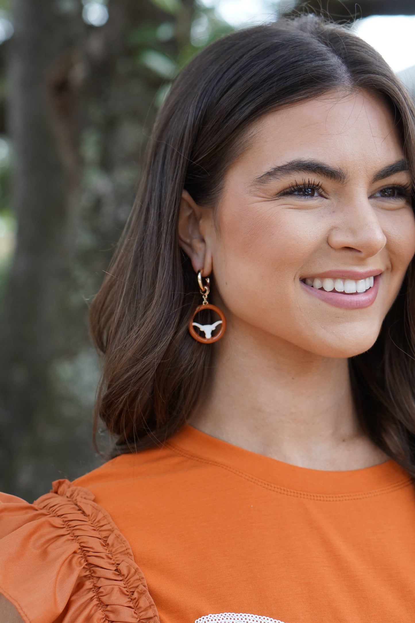 Texas Logo Hoop Earrings