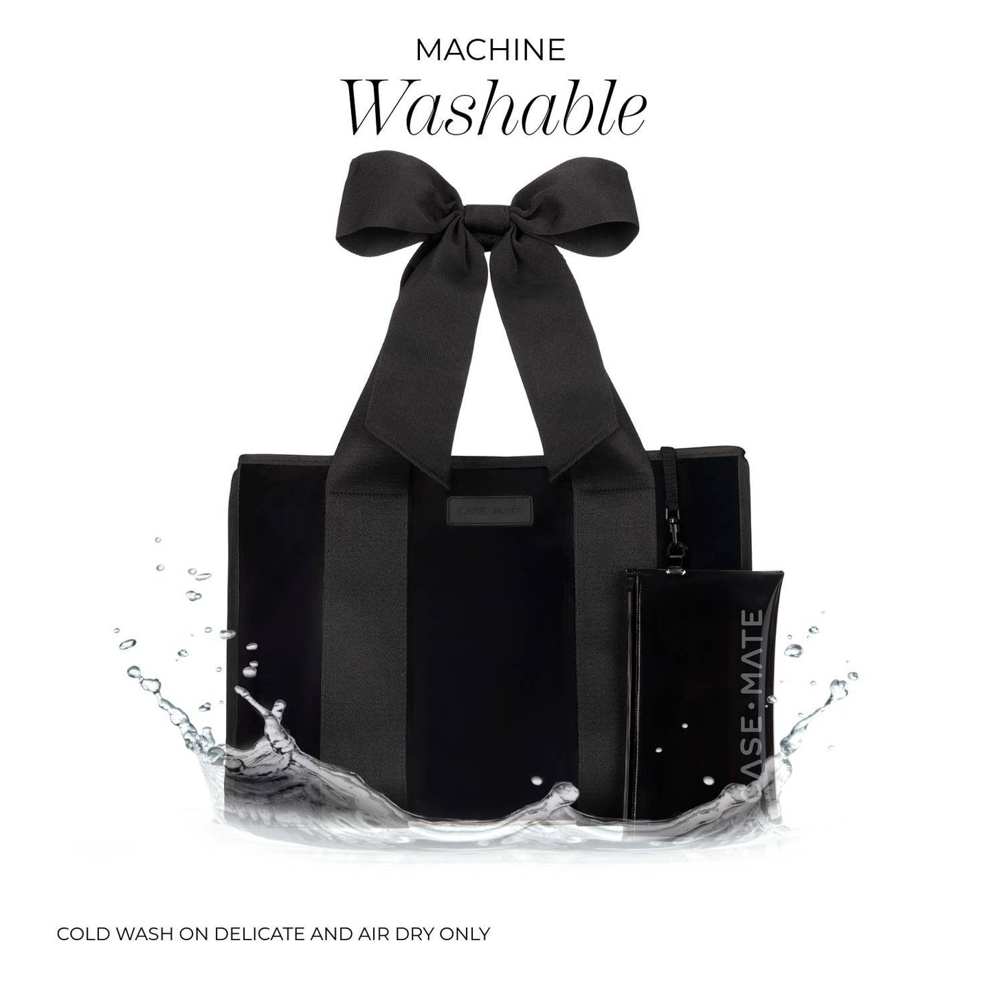 Midnight Bow Jelly Tote Bag