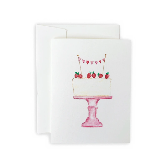 Strawberry Cake Birthday Card