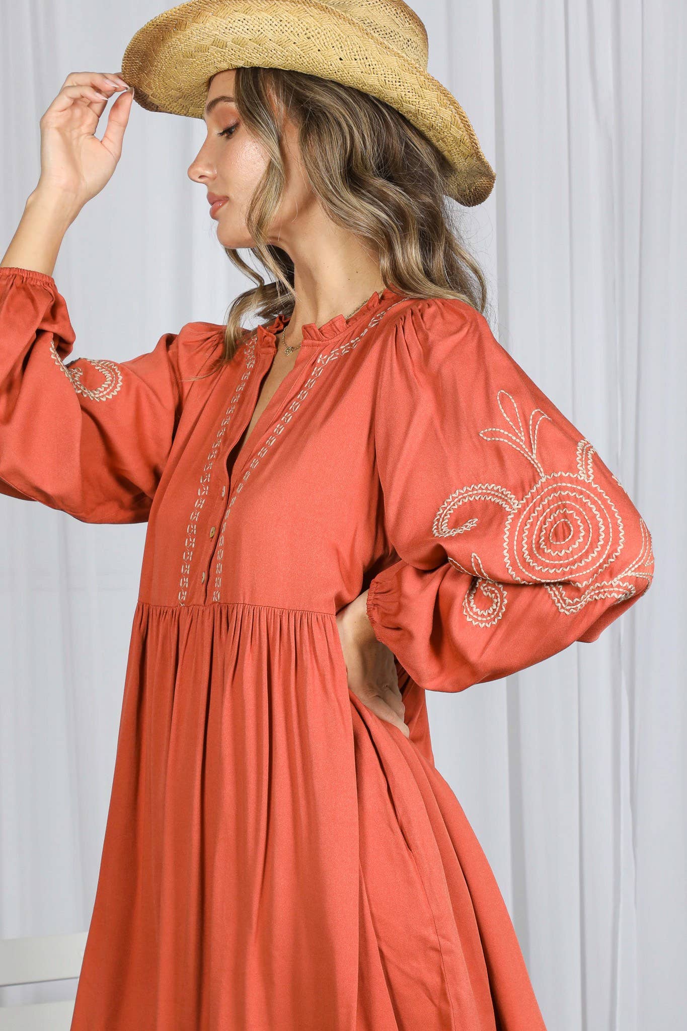 Paisley Baby Doll Dress