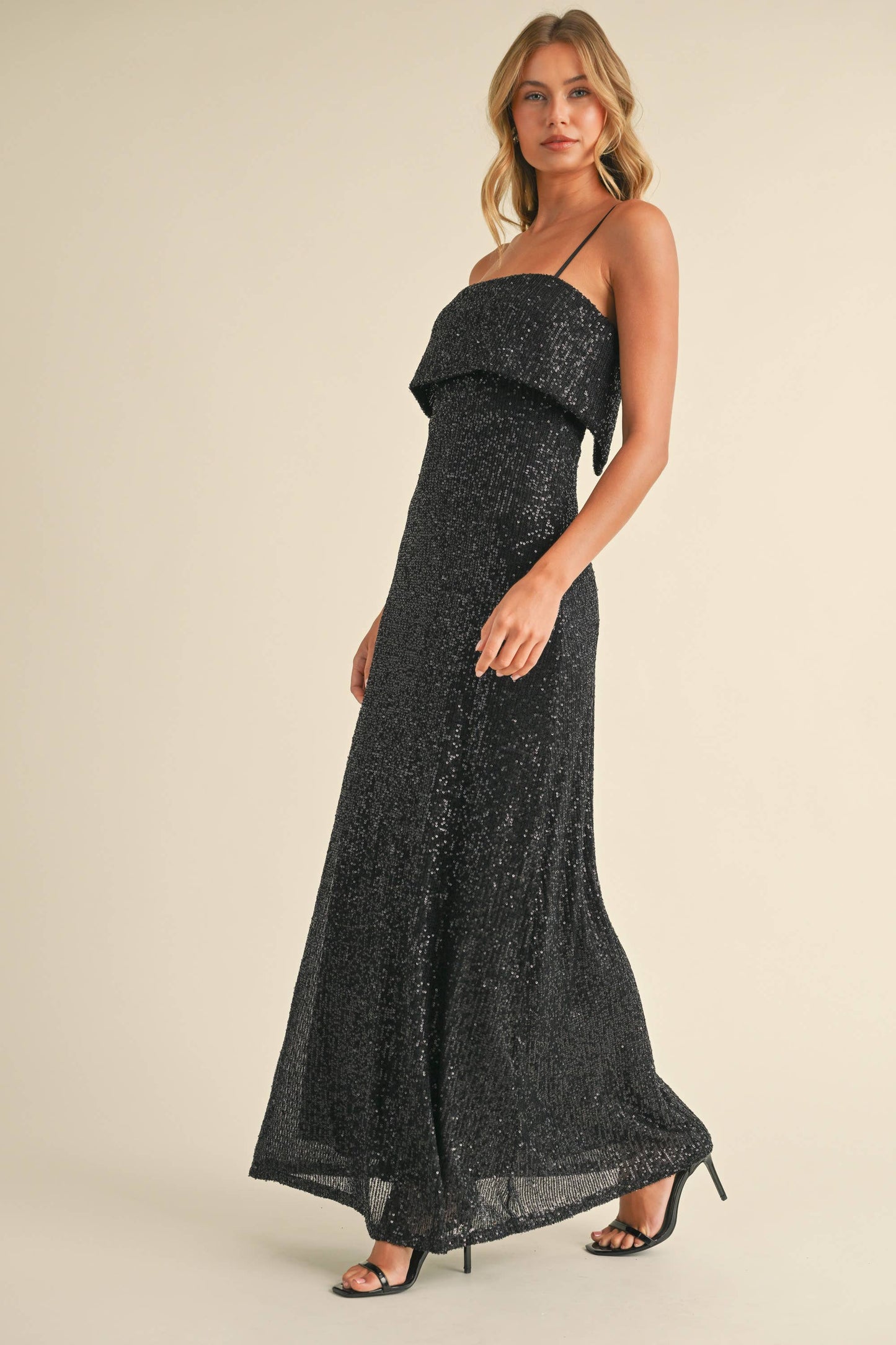 SEQUIN MAXI DRESS