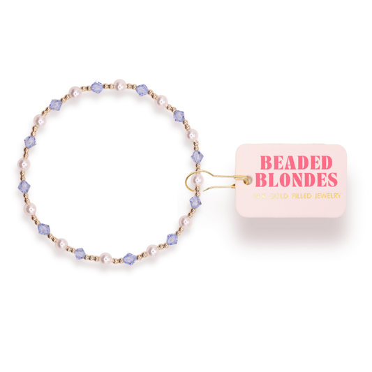 Blue Pearl June Bracelet