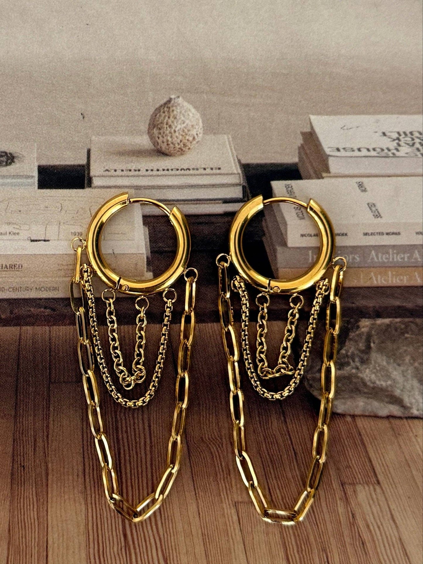 MIXED METAL MILO EARRINGS