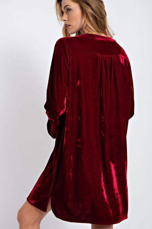 Velvet Tunic Dress