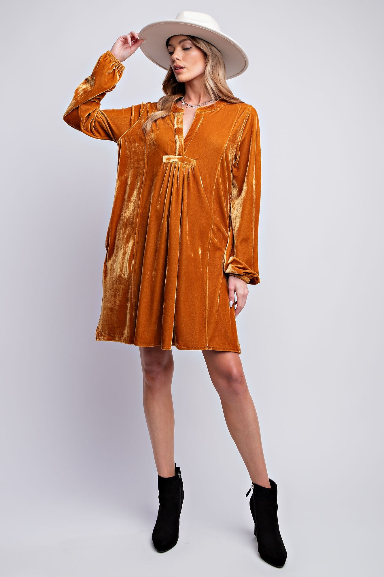 Velvet Tunic Dress