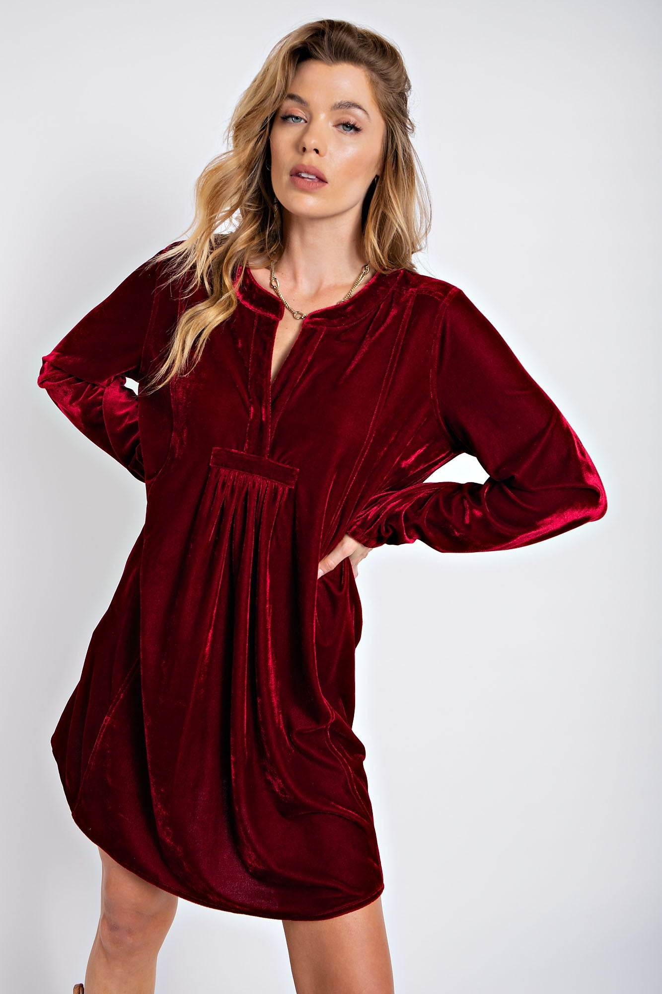 Velvet Tunic Dress