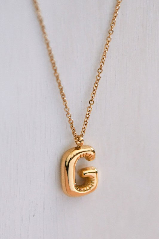 Bubble Letter Necklace