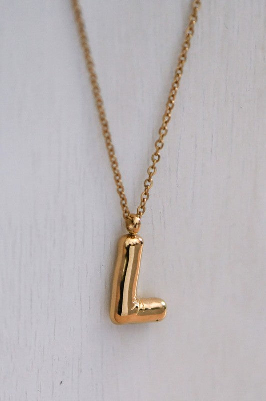 Bubble Letter Necklace