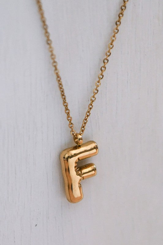 Bubble Letter Necklace