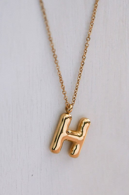 Bubble Letter Necklace