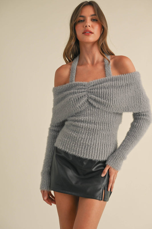 OFF SHOULDER SWEATER