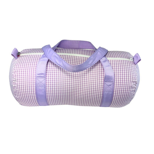Lilac Gingham Medium Duffel