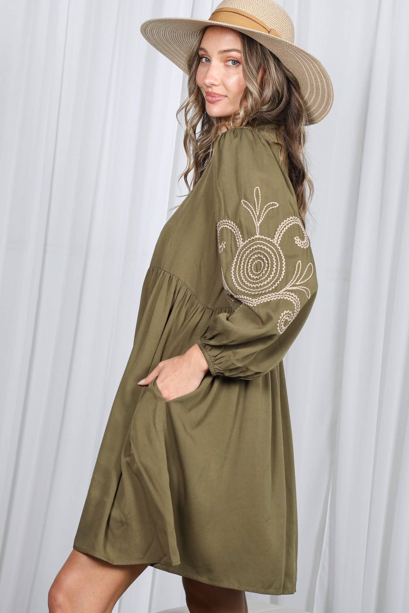 Paisley Baby Doll Dress