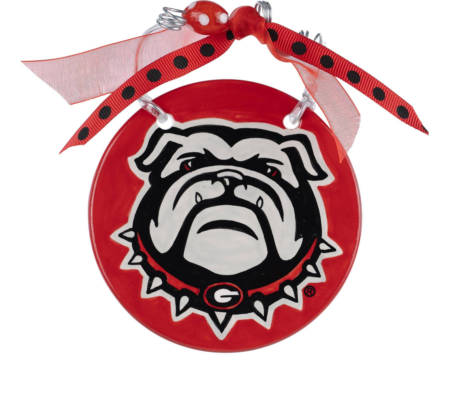 GA Bulldog Flat Ornament