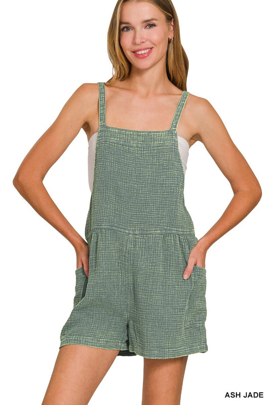 Gauze Tie Back Romper