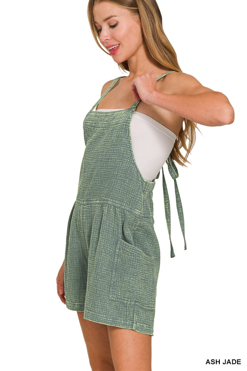 Gauze Tie Back Romper
