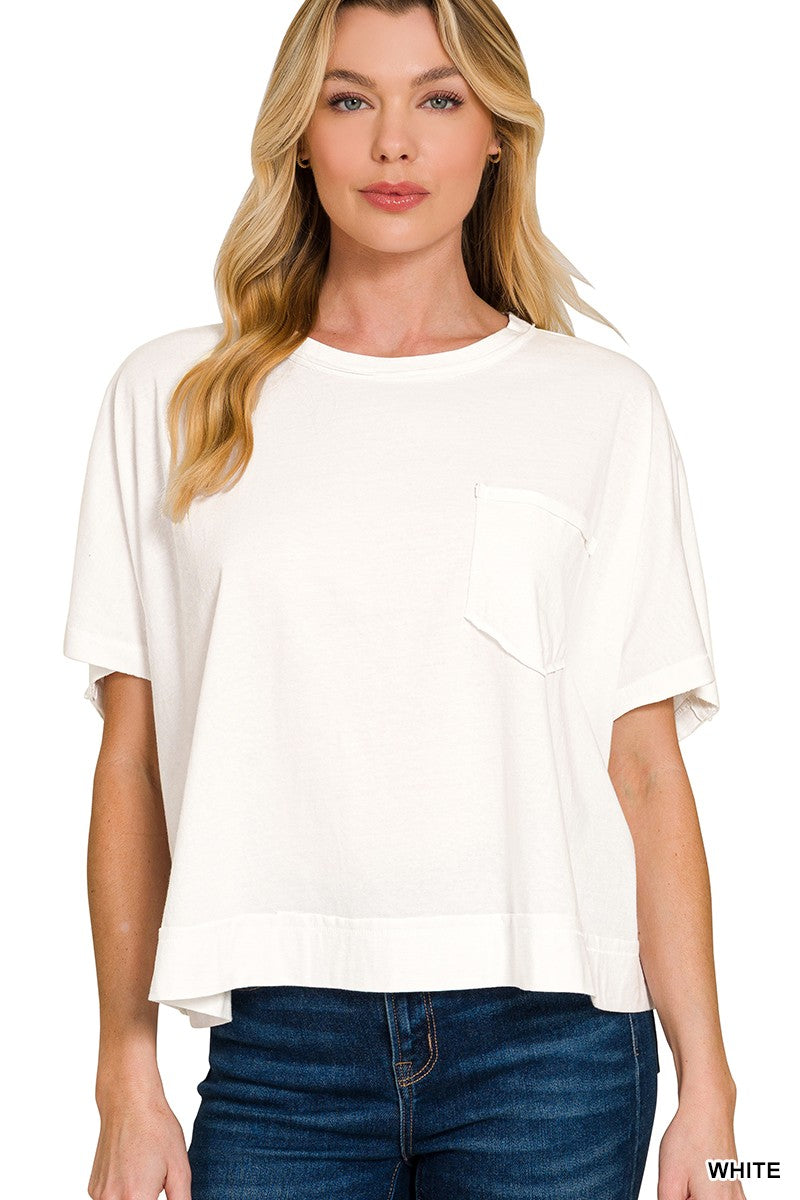 Exposed Seam Boxy Top