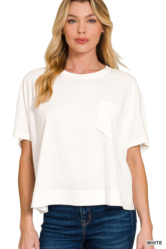 Exposed Seam Boxy Top