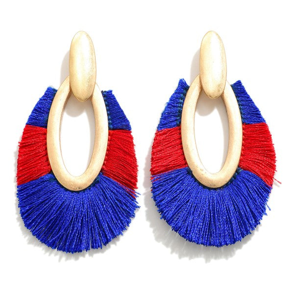 Two Color Tassel Earrings