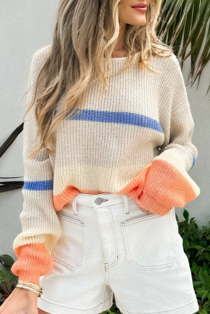 Colorblock Stripe Sweater