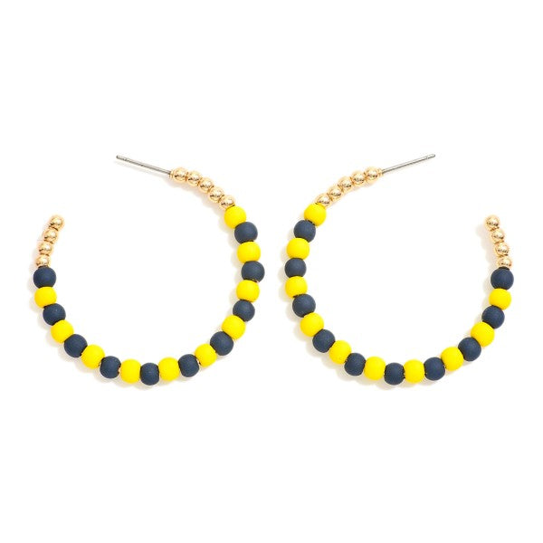 Beaded Hoop Earrings