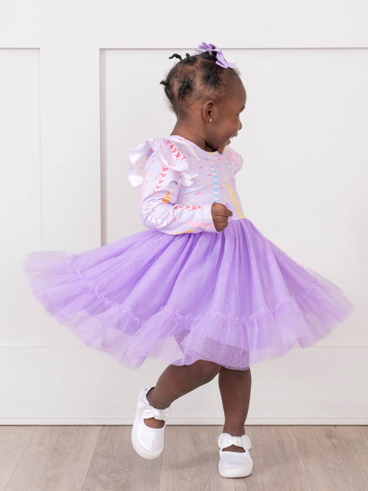 Lavender Bday Candles Dress