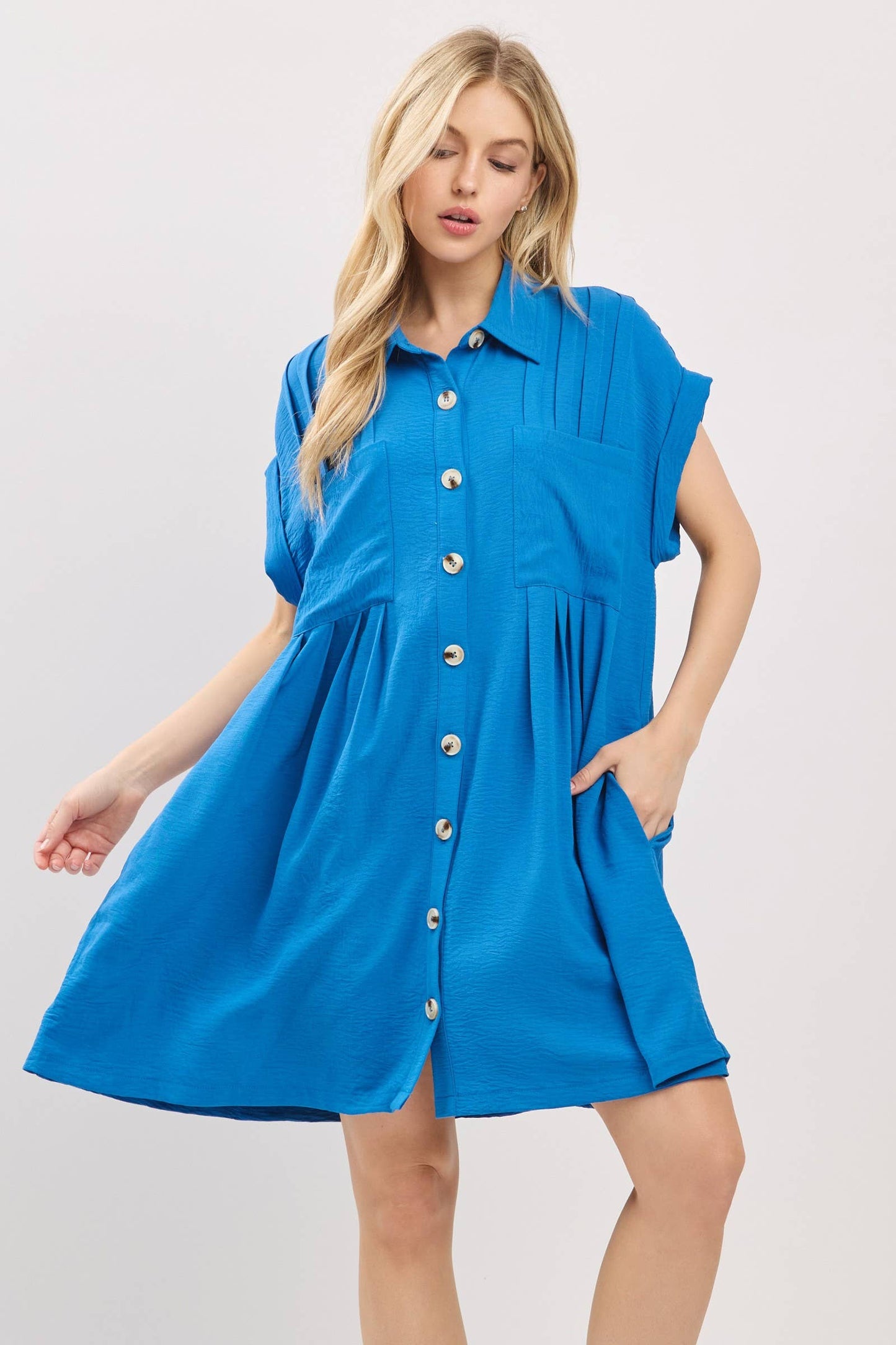 Button Front Shirt Dress