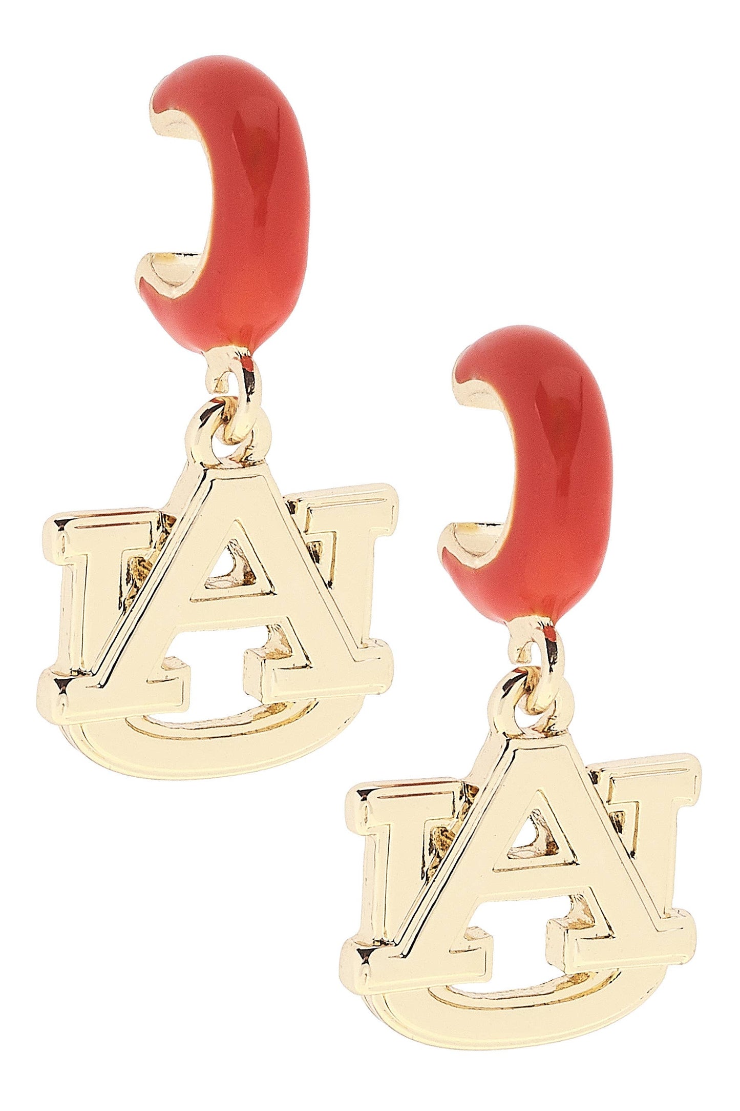 Auburn Logo Huggie  Earrings